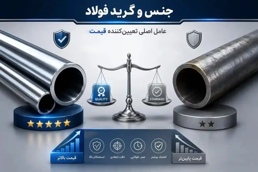لیست قیمت لوله سیلندری در مشهد 2 عوامل موثر بر قیمت لوله سیلندری